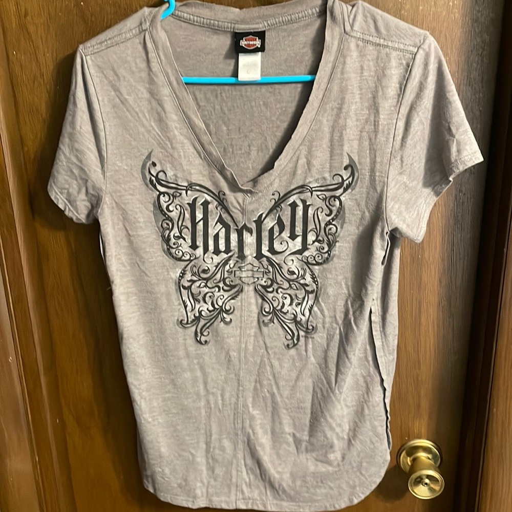 Harley Davidson shirt sleeve t shirt